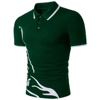 Polo à manches courtes tee shirt hommes décontracté été rayé hommes vêtements polos chemises hommes mode slim fit