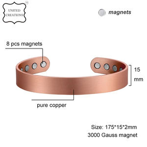 Plain <b>Copper</b> <b>Bracelets</b> With Magnets Bands Wearing It Has Health Benefits <b>Magnetic</b> Therapy <b>Copper</b> <b>Bracelets</b> - Product Image 4