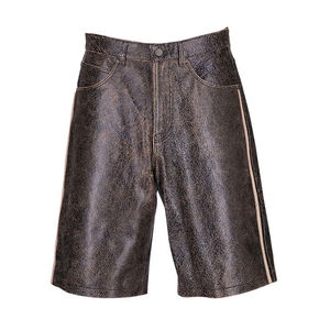New Knee Length <b>Shorts</b> Genuine Leather <b>Shorts</b> For <b>Men</b> Cool And Breathable High Quality <b>Men</b> <b>Slim</b> <b>Fit</b> Leather <b>Shorts</b> - Product Image 1