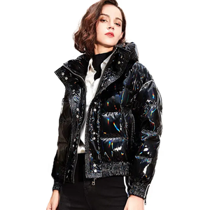 Chaqueta Acolchada de Invierno para Hombre con Logotipo Personalizado OEM, Ecológica, Transpirable, con Cuello Alto y Cierre de Cremallera, Estilo Urbano - Product Image 1