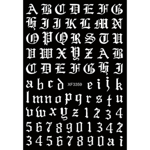 Adesivo Decorativo in Stile Old English Bianco PVC Stile Cartone Animato Adesivo in Carta Washi Glitterata Pubblico Target - Product Image 1