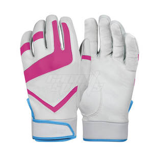 Gants de sport de baseball et de softball à logo personnalisé à la mode Gants de frappe souples en cuir pour l'entraînement - Product Image 1