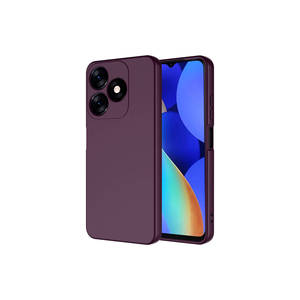 Funda Protectora de Silicona Líquida Netzy Safa Mara Edition Premium para Tecno Spark 10 4G - Morado Oscuro Compatible con Google 5G - Product Image 1