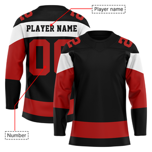 Vêtements de hockey sur glace les plus vendus Numéro d'équipe personnalisé Chemise de sport à manches longues en maille Panneau d'impression thermique à un prix très raisonnable - Product Image 3