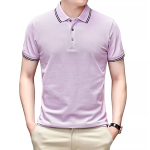 Polo de couleur unie pour homme, t-shirt Super doux, personnalisé, nouveau design, 100% coton, grande taille, qualité supérieure - Product Image 5