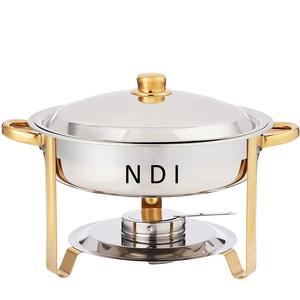 Dîner en acier inoxydable au design moderne service de traiteur buffet équipement alimentaire chauffe-plats contenant des aliments chauffe-plats - Product Image 1