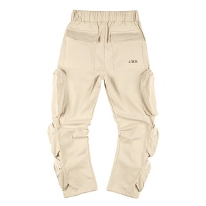 High-Arcade Can Wind Zipper Multi-Pocket Hip Hop Trend Loose Casual Cargo Jogger Pantalones con diseño de tiro alto Cinturones - Product Image 6