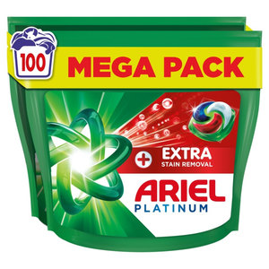 Ariel-Comprimés/capsules de détergent liquide tout-en-un Platinum PODS, 120 lavages (60x2) avec élimination supplémentaire des taches - Product Image 2