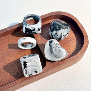 Personalizable de lujo clásico religioso silicona incrustaciones paz corte diamante niños resina anillo Ángel estilo joyería plateada incrustaciones joyería - Product Image 6