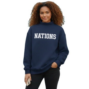 Sudadera Personalizada Informal para Mujer, de Manga Larga, para Otoño e Invierno, de Forro Polar Grueso, Ecológica, con Cuello Alto, de Secado Rápido y Transpirable - Product Image 1