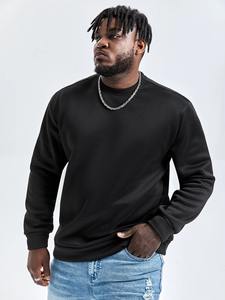 Sweat-shirt épais léger pour homme avec logo personnalisé, épaules tombantes, vente en gros, OEM, ODM, streetwear, hoodie - Product Image 3