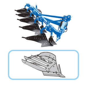 Maquinaria agrícola 1L-220 Share Plow Arado simple/doble Surco Arado Moldboard Arado para tractor - Product Image 6