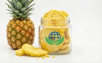 Gefreeze-droogde biologische GMO-vrije ananasplakjes 1kg Zoet, knapperig & licht vacuüm verpakt Bulkverpakking Klaar om te eten Exportkwaliteit Geen toegevoegde suiker