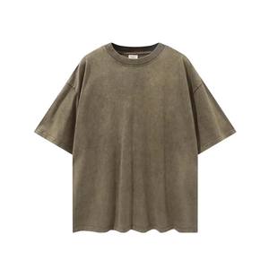 T-shirt surdimensionné à épaules tombantes avec lavage à l'acide de marque personnalisée - Product Image 4