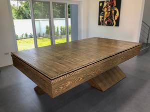 Mesas de <span class=keywords><strong>billar</strong></span> de lujo modernas personalizadas de gama alta <span class=keywords><strong>precio</strong></span> de fábrica más populares <span class=keywords><strong>mesa</strong></span> de <span class=keywords><strong>billar</strong></span> de <span class=keywords><strong>comedor</strong></span> de madera maciza de 7 pies 8 pies 9 pies - Product Image 3