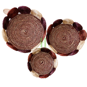 Panier de rangement en jacinthe d'eau tissé à la main Design rectangle unique pour cuisine et salle à manger différentes couleurs fabriqué au Vietnam - Product Image 3