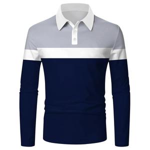 <b>Men's</b> Customized Color Solid <b>Stripe</b> <b>Long</b> <b>Sleeve</b> for <b>Shirt</b> 100% Cotton Regular Fit Casual Design Knitted Fabric Quick Dry - Product Image 1