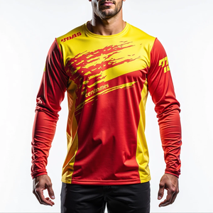 Jersey de Carreras para Hombre, Motocross, Ajuste Personalizado, Transpirable y Resistente al Viento, Diseño Sublimado para ATV y Cross Country - Product Image 1