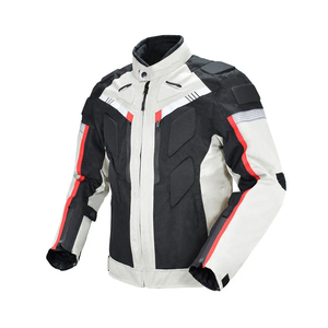 Veste de moto en cuir d'agneau pour homme, meilleur matériau, prix raisonnable, col montant, écologique, imperméable, personnalisable - Product Image 3