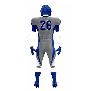 Uniformes de Fútbol Americano Transpirables de Moda al por Mayor, Conjuntos Personalizados de Manga Corta 100% Poliéster a Bajo Precio - Product Image 3