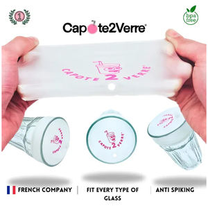 Couvre-gobelet en verre en silicone, fabricant de premier plan, Fresh Safecup, protection anti-drogue pour verre - Product Image 2