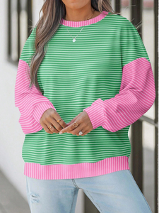 Sweat-shirt personnalisé pour femmes style perlé Sweat-shirt tricoté gaufré de couleur unie tricoté gaufré pour dames - Product Image 4