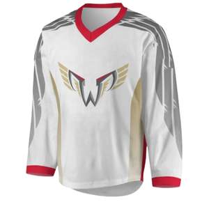 เสื้อเจอร์ซีย์ลาครอสสำหรับผู้ชายเสื้อทีมโพลีเอสเตอร์พิมพ์ลายตามสั่งแบบกลับด้านได้ - Product Image 1