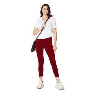 2026 <b>Plus</b> <b>Size</b> Slim Fit <b>Women's</b> High Waist Solid Knee-Length Yoga Leggings Gym Stretchable Seamless Breathable Knitted Custom - Product Image 3