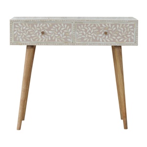 Console en incrustation d'os, table en incrustation d'os artisanale - Product Image 3
