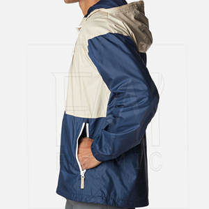 Chaquetas cortavientos de diseño único para hombre, chaqueta deportiva para exteriores de Material de poliéster 100%, resistente al agua, marca frontal personalizada - Product Image 4
