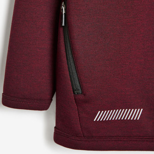 เสื้อมีฮู้ดแบบบล็อกสีสำหรับเด็กผู้ชาย, ผ้าฝ้ายผสมดีไซน์แผงตัดกันมีกระเป๋าจิงโจ้/เหมาะสำหรับใส่สไตล์สตรีทลุคที่ทันสมัยมีซิปปิด2026 - Product Image 3