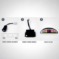 Système de capteurs de stationnement et radar de recul pour camions et bus, étanche IP67, caméra 1080P, écran LED, détection 5M, OEM pour remorque