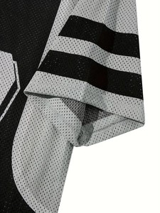 Camiseta de fútbol americano vintage personalizable, ropa de calle urbana, malla de poliéster de secado rápido, sublimación gráfica transpirable de talla grande - Product Image 5