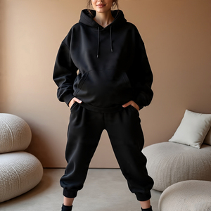 Survêtement de maternité surdimensionné pour femmes, survêtement de grossesse, jogging lourd, 100% coton, survêtements de maternité pour femmes - Product Image 3