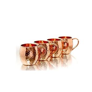 แก้วมักทองแดงแบบมอสโก,แก้วเบียร์ทองแดงบริสุทธิ์ค้อนสุดสร้างสรรค์แก้วทองแดงทำมือ - Product Image 1