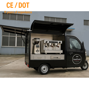 Carrello Elettrico per Alimenti in Acciaio Inossidabile di Alta Qualità, Carretto Caffè Mobile, Food Truck per Attività Commerciali su Strada - Product Image 2