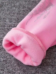 Sweat à capuche unisexe en polaire épaisse avec strass et cristaux, 100% coton, écologique, streetwear d'hiver, commandes en gros - Product Image 5