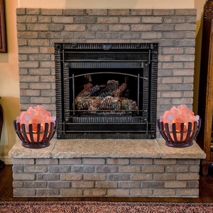 Lámpara de Sal del Himalaya con Base de Madera y Cordón Regulador de Intensidad para Decoración del Hogar, Spa, Sauna y Espacios de Bienestar - Product Image 3