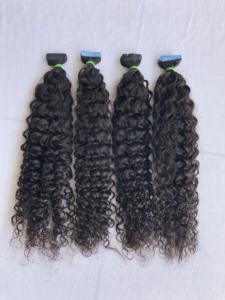 เทปที่มีคุณภาพสูงที่สุดในขายส่ง24 "ผมหยิกเป็นเส้นผมมนุษย์ชาวบราซิลชาวกัมพูชา - Product Image 5