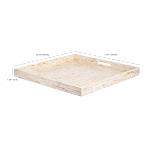 ถาดเสิร์ฟไข่มุกธรรมชาติขนาดใหญ่พิเศษพร้อมด้ามจับขนาดใหญ่ถาดเสิร์ฟขนาดใหญ่หรูหราจากเวียดนาม - Product Image 2