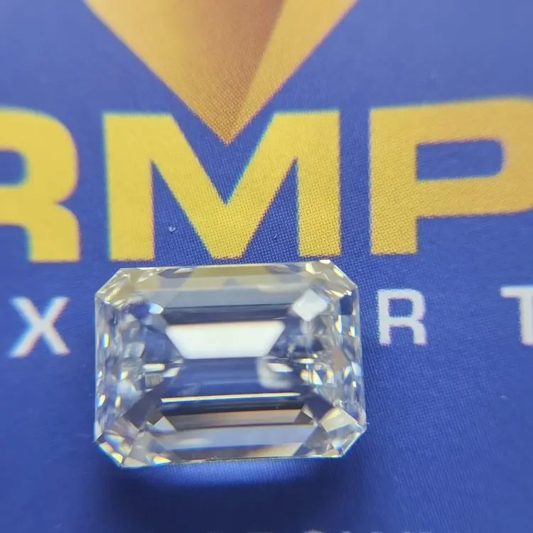 Алмазы, сертификат иджи, 3,03 карат, F цвет VVS2, свободный синтетический лабораторный CVD Алмазный лабораторный Выращенный Изумрудный алмаз