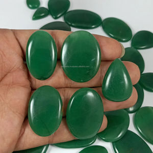 Cabochon d'aventurine verte naturelle, forme mixte, pierre précieuse en vrac pour bijoux, polissage, cadeau merveilleux pour elle - Product Image 5