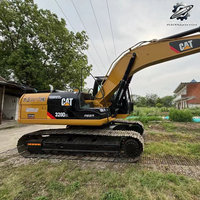 Excavatrice sur chenilles Caterpillar 320D, 20 tonnes, d'occasion, pour travaux de construction moyenne, excavatrice hydraulique Cat, engin de terrassement