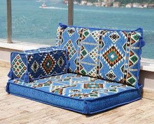 Asientos de suelo árabe Sofá de suelo árabe Piso de asiento Árabe | 90x70x10cm 3 piezas 1 Juego - Product Image 4