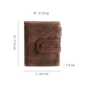 Porte-cartes de crédit minimaliste en cuir véritable pour hommes et femmes, format de poche, porte-cartes mince - Product Image 5