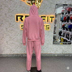 Unisex White Hooded Tracksuit Full Length Zipper Fly Solid Color Casual Streetwear Eco-Friendly Four-<b>Way</b> Stretch Winter Wear - Product Image 3