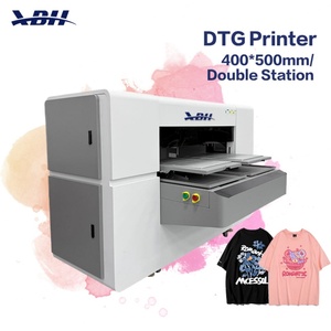 เครื่องพิมพ์ XBH DTG ขนาด 400x500 มม. แบบสองหัวพิมพ์ สำหรับพิมพ์เสื้อยืด หัวพิมพ์ XP600 เครื่องพิมพ์อิงค์เจ็ทความเร็วสูง - Product Image 1