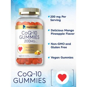 กัมมี่ CoQ10 เพื่อสุขภาพหัวใจ การผลิตพลังงาน และการป้องกันสารต้านอนุมูลอิสระจากความเครียดออกซิเดทีฟ - Product Image 3