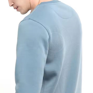 เสื้อสเวตเชิ้ตผู้ชายแฟชั่น ผ้าคอตตอนผสม ทรงไหล่ตก เหมาะสำหรับสตรีทแวร์ในเมืองและลุคสบายๆ - Product Image 6