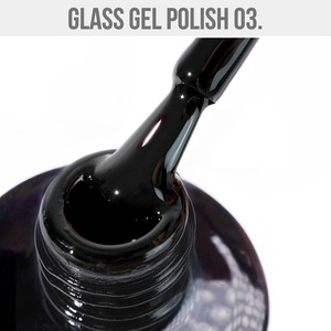 UV LED Gel <b>Polish</b> Color - Made in EU - CPNP - <b>Black</b> - Gel <b>Polish</b> Glass 03 - 12ml - Mystic Nails - Product Image 2